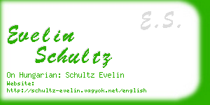 evelin schultz business card